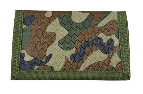 City Men's Military Commando Trifold Wallet Camo