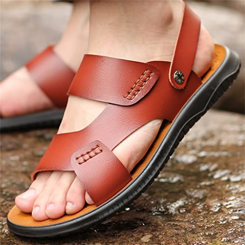 Men SandalsSummer ShoesSandals Big Size Soft Sandals Men Roman Men Shoes(D,41 Code)4