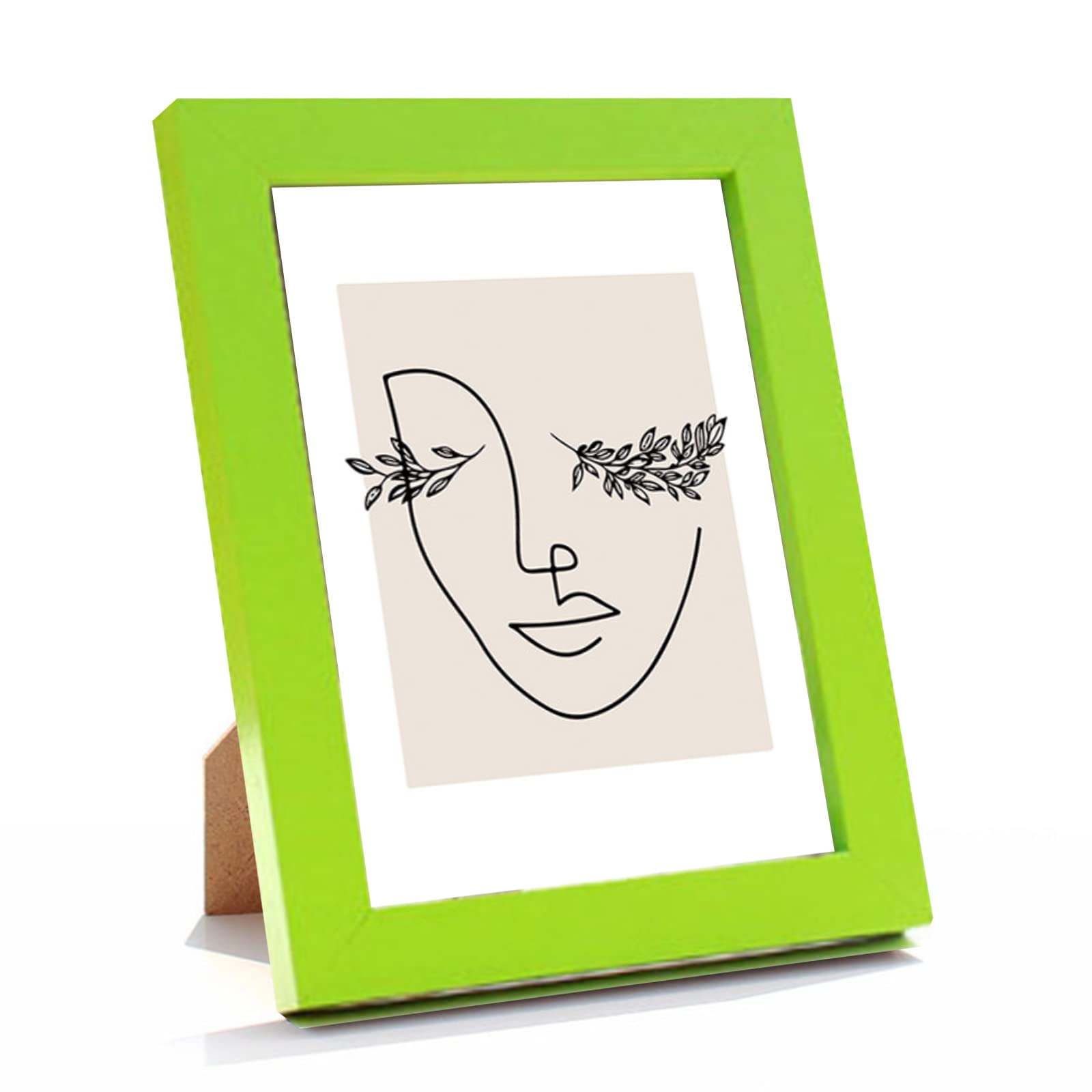 Irbaniland Green Bright Color Gallery Photo Frame Wall Picture Frames Sets For Wall Decor Collages Frame For Home Decoration Multiple Sizes 5X7, 6X8, 8X10, 11X14 Wall Frame Tabletop Mount (,4X6)