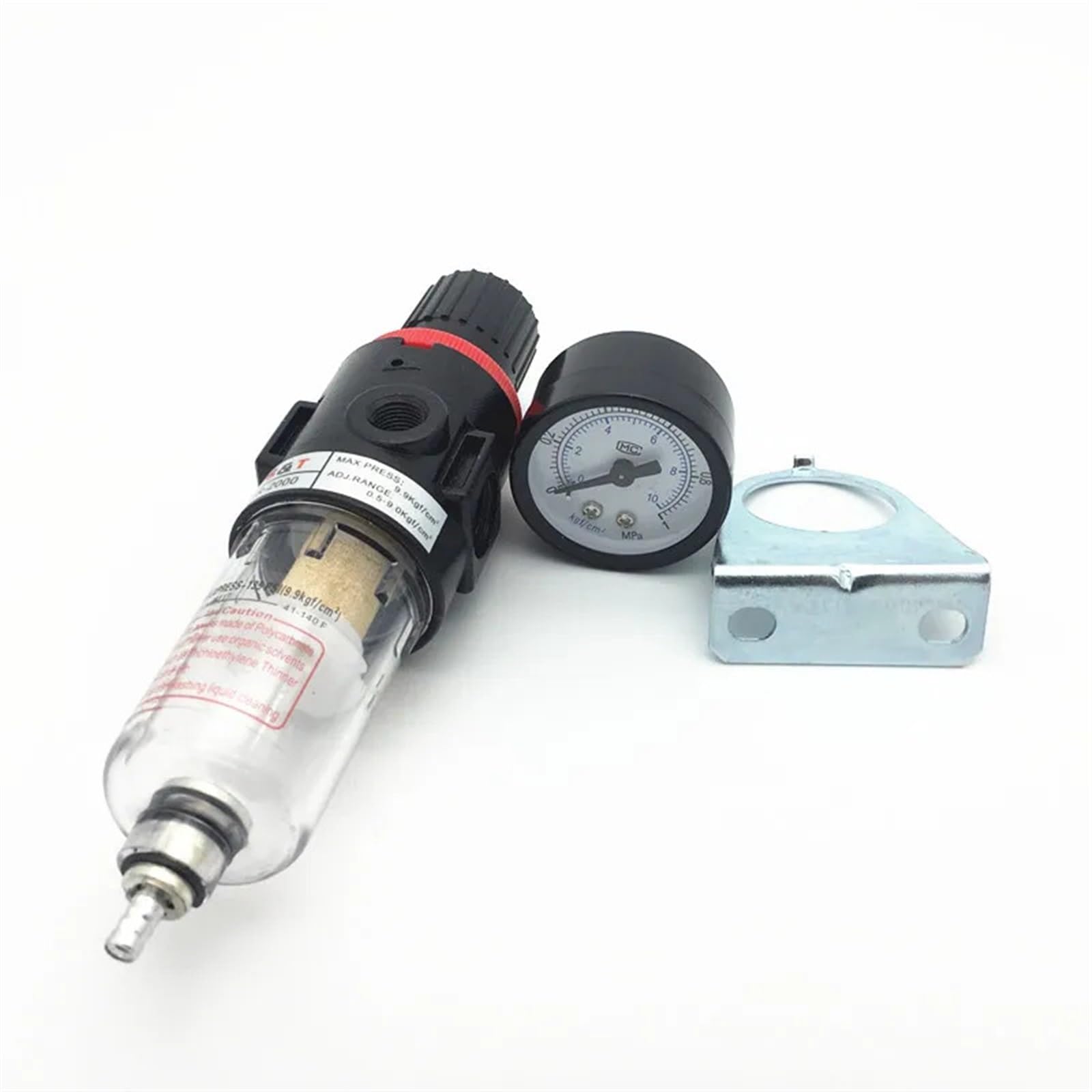 Unità di trattamento aria parti pneumatiche AFR2000 Valvola di riduzione del regolatore di pressione del filtro 'aria da 1/4".