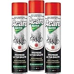 3 x Spray Antiacaro Disinfettante Per Materassi Tessuti Divano Cuscini ACAROMAYER 400 Insetticida Acaricida Della Polvere Anallergico Atossico