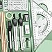 Geometry Compass Set, 16X Math Tool Kit, Drawing Tools with Storage Box, Drafting Supplies for Artists Architects Engineers