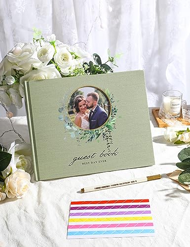 Image of molekaus Wedding Guest Book Hardcover 8 inch x 10 inch,100 Pages