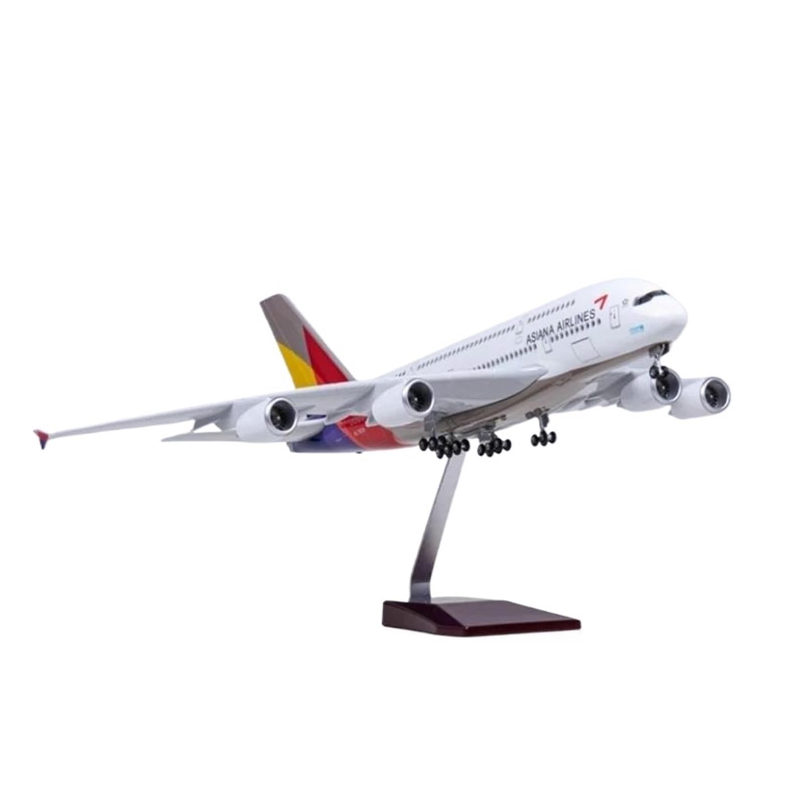 Odlewane zabawki samolotowe w skali 1/160 dla A380 azjatycki koreański samolot linii lotniczych Odlewany model z żywicy kolekcjonerski model samolotu wyświetlacz statyczny samolot do zbierania i