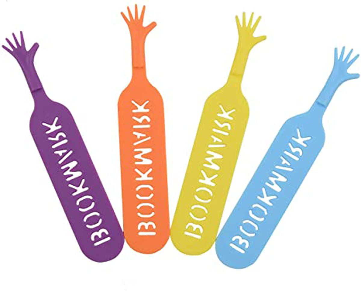 Bookmarks For Books 4Pcs Funny Finger Bookmarks, Plastic Books Page Markers for Men Women Kids Boys Girls Book Lovers, School Office Supplies Reading Accessories