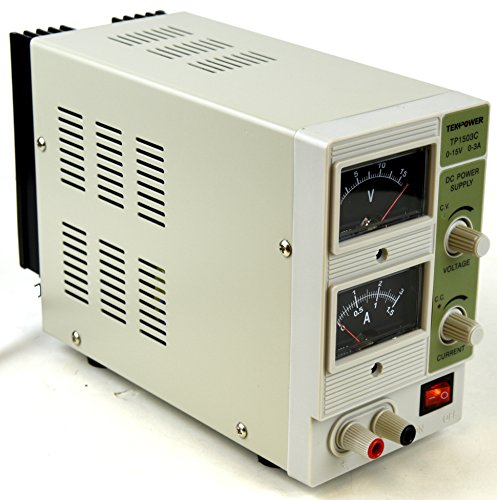 Tekpower TP1503C, 15V/3A Linear DC Power Supply, Analog Display with Alligator Banana Connector - Thumbnail 7