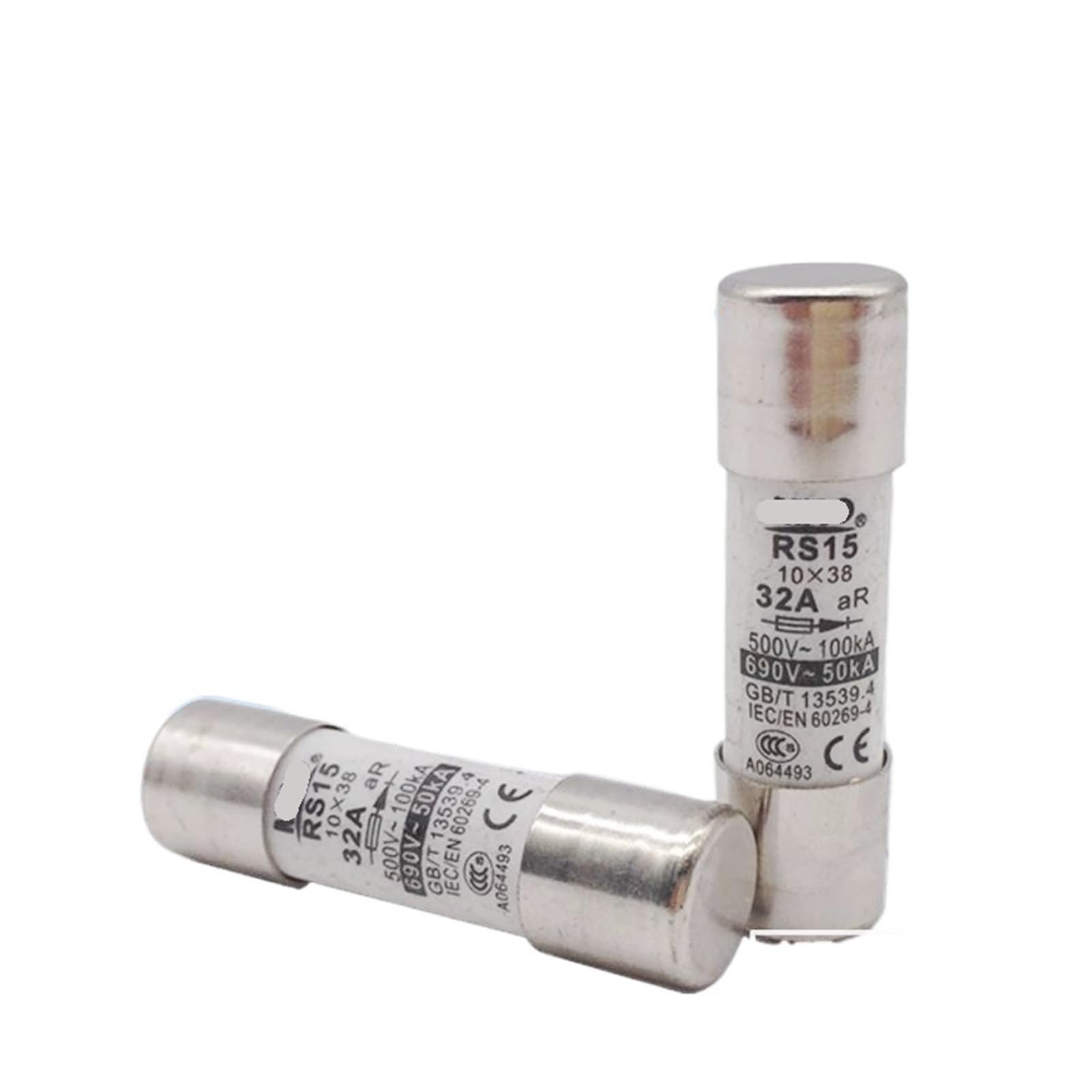 Fusible cilíndrico RS15-32A 10x38 mm de acción rápida tipo sombrero 3