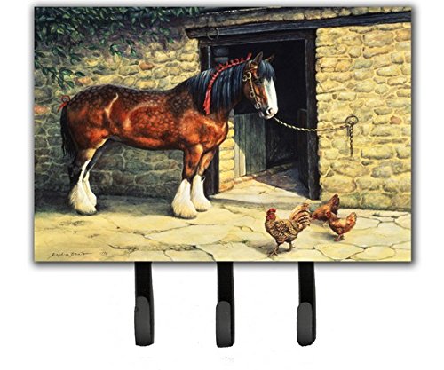 Horse & Chickens by Daphne Baxter Leash or Key Holder