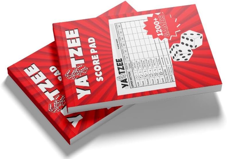 Notewells Score Pads for Yahtzee: 6X9, 200 Easy Tear Off