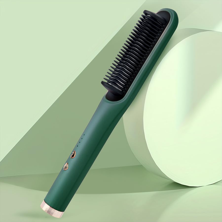 Cepillo alisador con pincel caliente y 4 modos verde miniatura 7