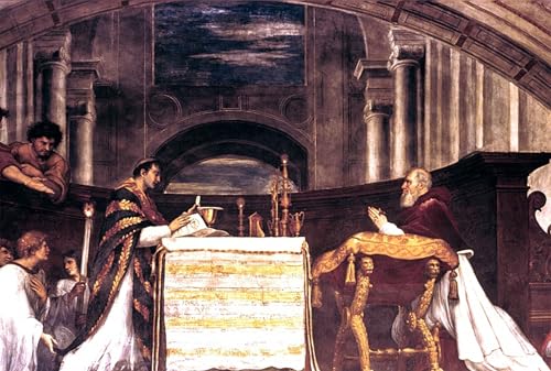Posters et art la messe à Bolsena Raffaello Sanzio tableau vintage 60x90