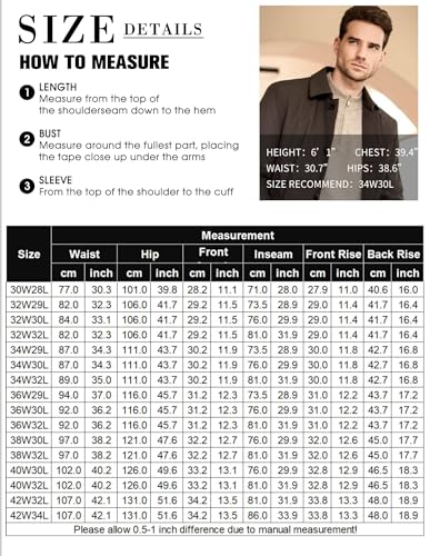 كوفاندي سروال رسمي بقصة كلاسيكية للرجال، سروال كاجوال مسطح من الامام بخصر قابل للتوسيع