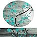KREATIVE ARTS Large 5pcs Canvas Wall Art Prints Teal Grey Plum Blossom Tree Full Moon Paintings Contemporary Decorative Artwork For Living Room Walls Decor Framed Ready To Hang (Large 60x32inch)
