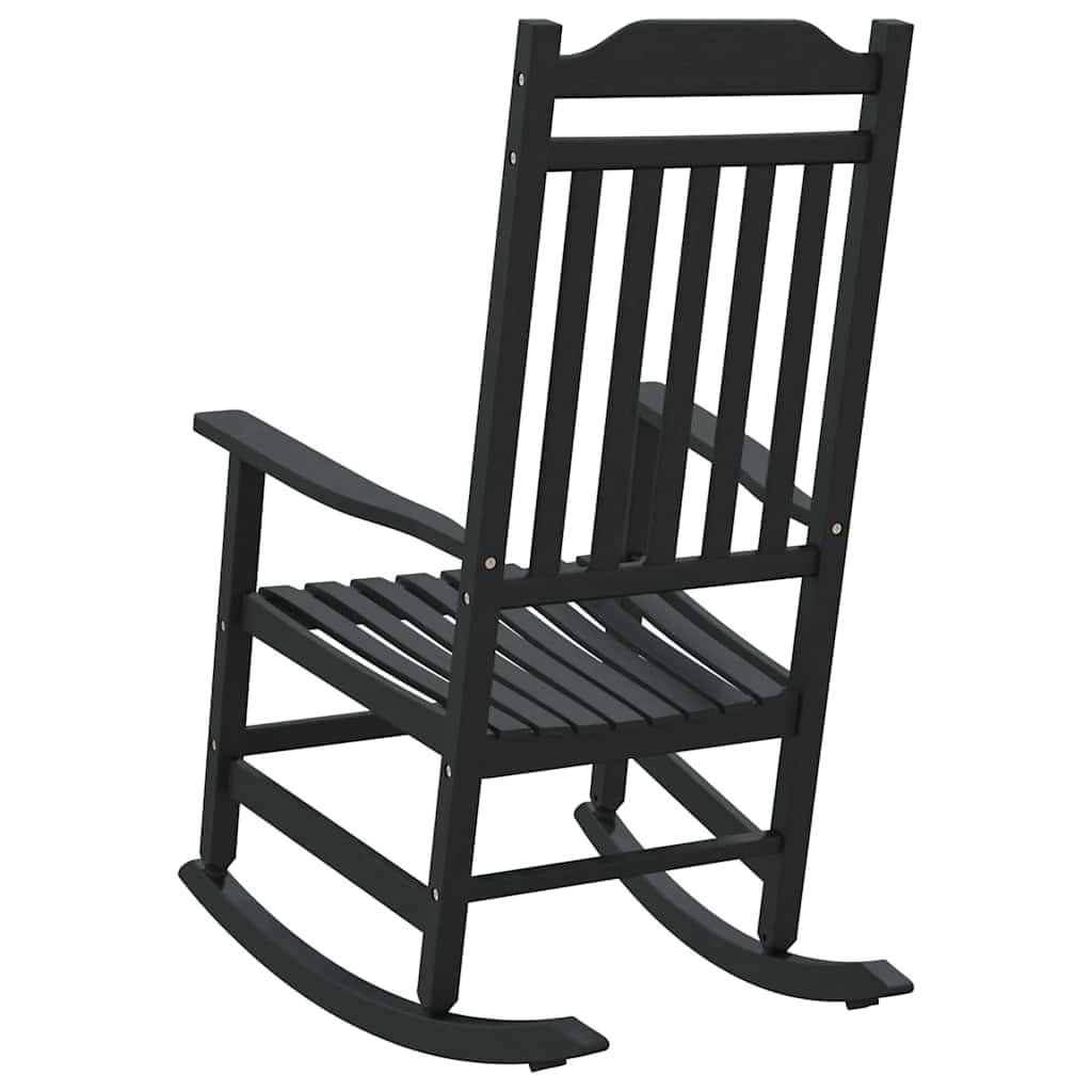 Zewnętrzny fotel bujany z polietylenu odpornego na promieniowanie UV z miękkim mechanizmem kołysania na balkon, do ogrodu lub na podwórko - klasyczny i trwały design, łatwy w pielęgnacji i