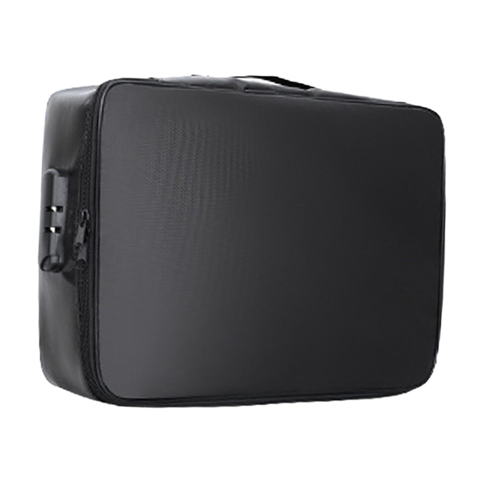 CALANDIS™ Document Bag Waterproof Travel File Bag for Travel Storage Cabinet Passports Black | Home & Garden-image-43