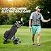 EOQIFJM Electric Golf Cart with Remote Control, All Terrain Foldable Golf Push Cart Caddy with Auto-Follow/Manual Control, Phone-GPS Electric Trolley Golf Cart Accessories