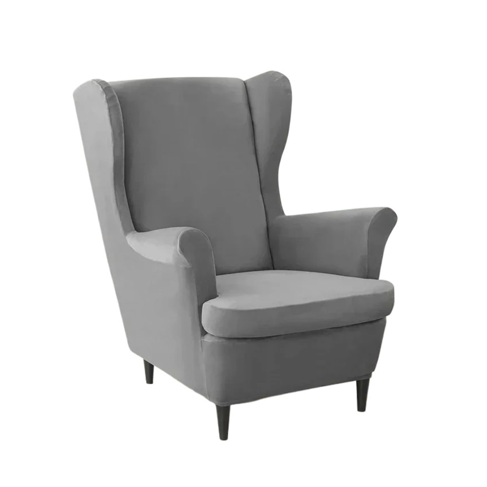 GCYEIDMA Wing Chair Slipcover 2pcs/set Wingback Chair Covers Removable Wing Armchair Cover with Seat Cushion Elastic Sofa Slipcovers Living Room(A10 Wingchair Cover)