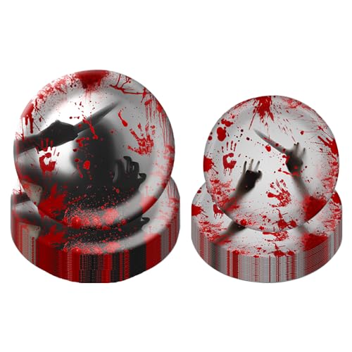 Halloween Bloody Party Supplies 20Pcs Tableware Set 7 Inch 9 Inch...