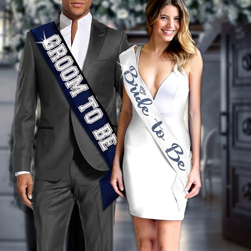 Something Blue Gift for Bride - BRIDAL GRADE SATIN Bride to Be Sash - Mamma Mia Bachelorette Party Supplies2