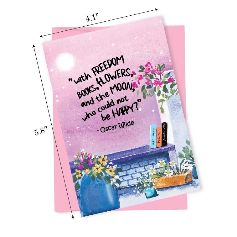 Image of anujarusiya Affirmation Greeting Cards Set of 5 with Envelopes | Inspirational & Encouragement Cards with Watercolor Artwork | Premium Textured Paper | Blank Inside | Friendship, Appreciation & Positive Notes for any occassion | 4.1 inchX5.8 inch