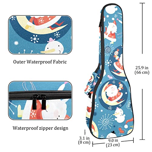 Housse pour ukulélé – Motif Père Noël sur lune – Rembourrage en éponge de 10 mm d’épaisseur – 53,3 cm – Avec sangles… - Les Beatles, Paul McCartney, John Lennon, RIngo Starr, George Harrison Housse pour ukulélé - Motif Père Noël sur lune - Rembourrage en éponge de 10 mm d'épaisseur - 53,3 cm - Avec sangles… – Image 5
