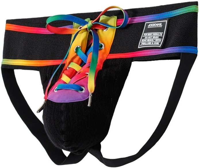 JOCKMAIL Men's Briefs Jock Strap Athletic Supporter Wide Belt Comfortable Men Sport Underwear Briefs for Gym Sport