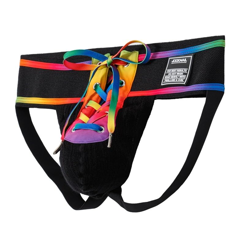 JOCKMAIL Mens Jockstrap Underwear Athletic Supporter Wide Belt Comfortable Men Sport Underwear for Gym Sport2