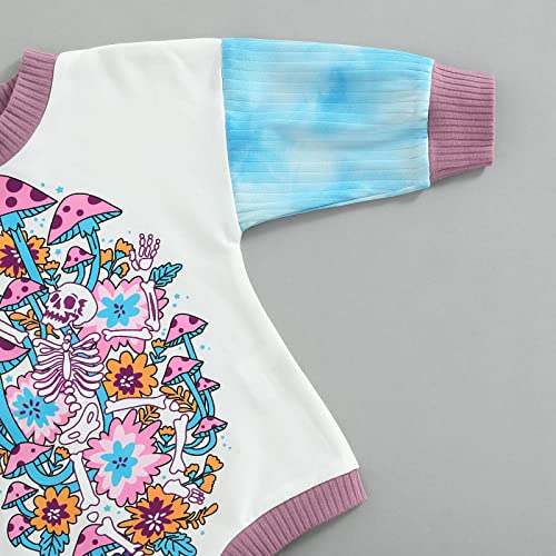 Baby Halloween Clothes Unisex Infant Boy Girl Pumpkin Bat Skull One Piece Romper Bodysuit Jumpsuit Outfit 0-18M (G,0-3 Months) #TOP4