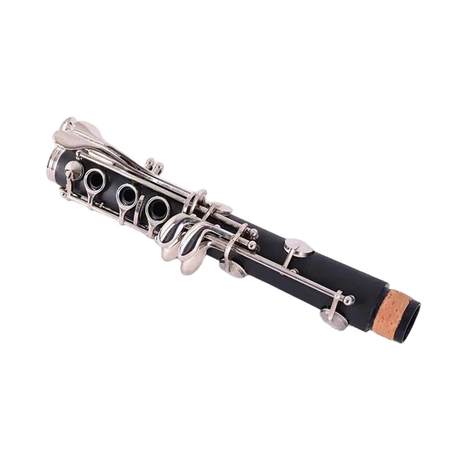 Clarinete 17 Teclas Bb Cuerpo ABS Material De Superficie Niquelado