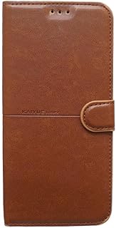 جراب حماية من الجلد لموبايل ريلمي C65، موديل 37329273، لون هافان