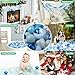 TRENDPLAY Star Ball Pit Balls 100-Piece Set: Vibrant Mix of Shapes - Mix Stars Shapes for Kids, Perfect for Parties, Playtime, Pearl Blue+Pearl Light Blue+Gray+ White