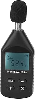 Medidor de nível de som Medidor de nível de som digital, registrador de dados de medidor de som portátil Testador de medidor de ruído decibel com medidor de ruído de instrumento de medição de volume