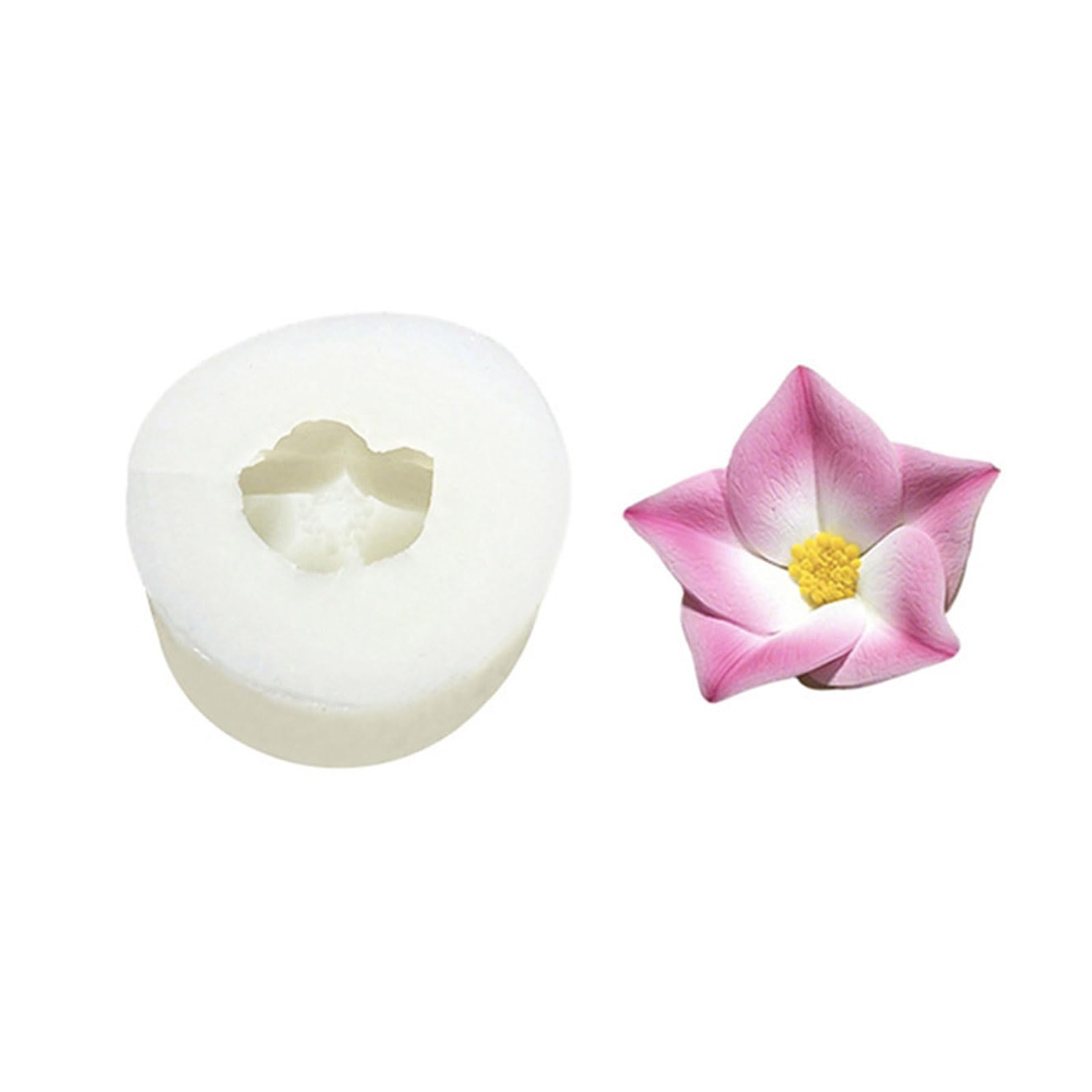 Jazuaiao Food-Grade Bougie Mold, Lasting Silicone for Valentines Gifts, Home Celebration Projects Silicone Gardenias Making
