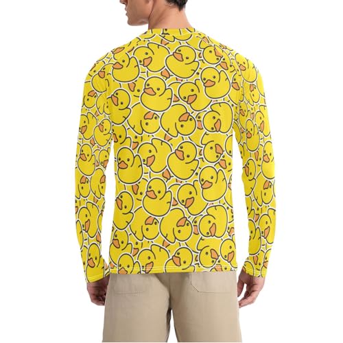 Men's Long Sleeve Rash Guard UPF 50+ UV Swim Shirts Sun Protection Fishing Hiking T-Shirt2