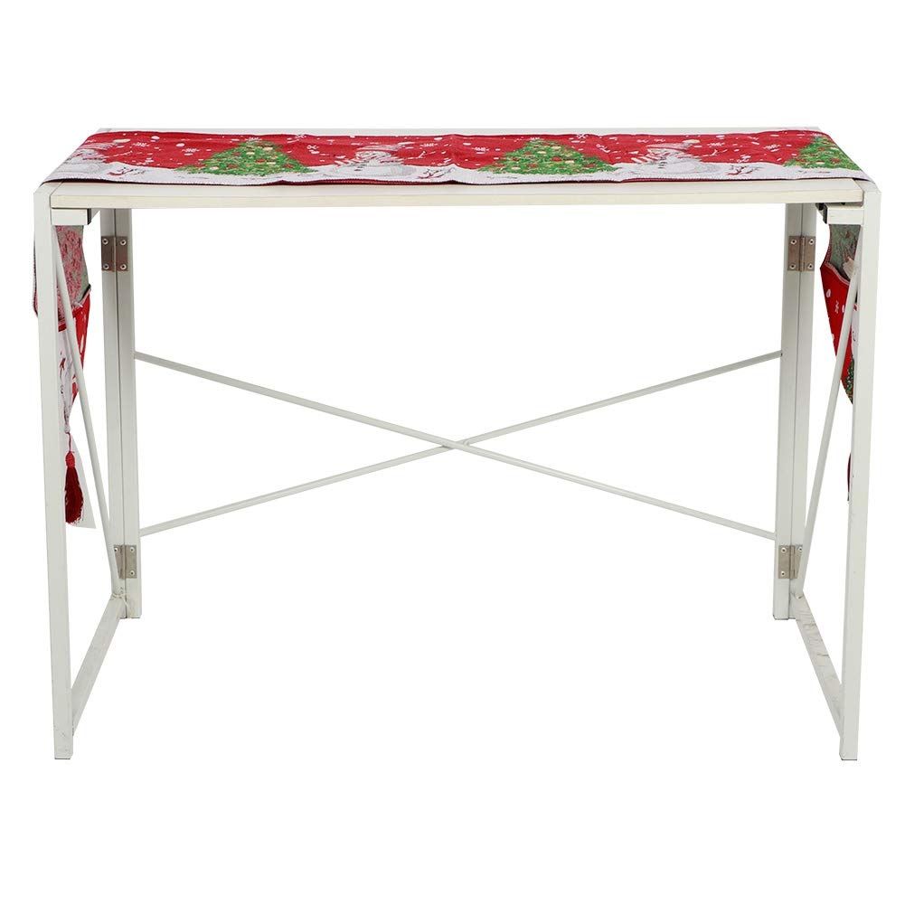 Chemin de table de Noël lavable pour décoration de repas de fête