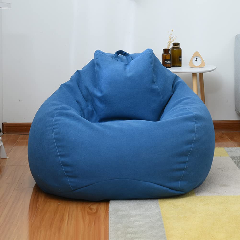 Ayammahic Bean Bag Chair (No Filler) for Kids and Adults | Ultra Soft Bean Bag Seat | Stuffed Animal Storage Bean Bag | Washable Stuffed for Organizing Plush Toys or Textile, Sack Bean Bag