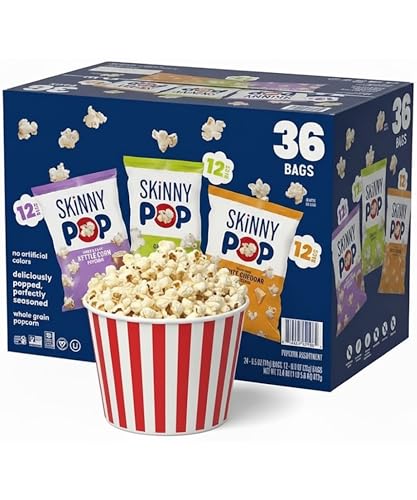 Real Popcorn Bags, Variety Pack, Individual Snack Bags, Popcorn Gift