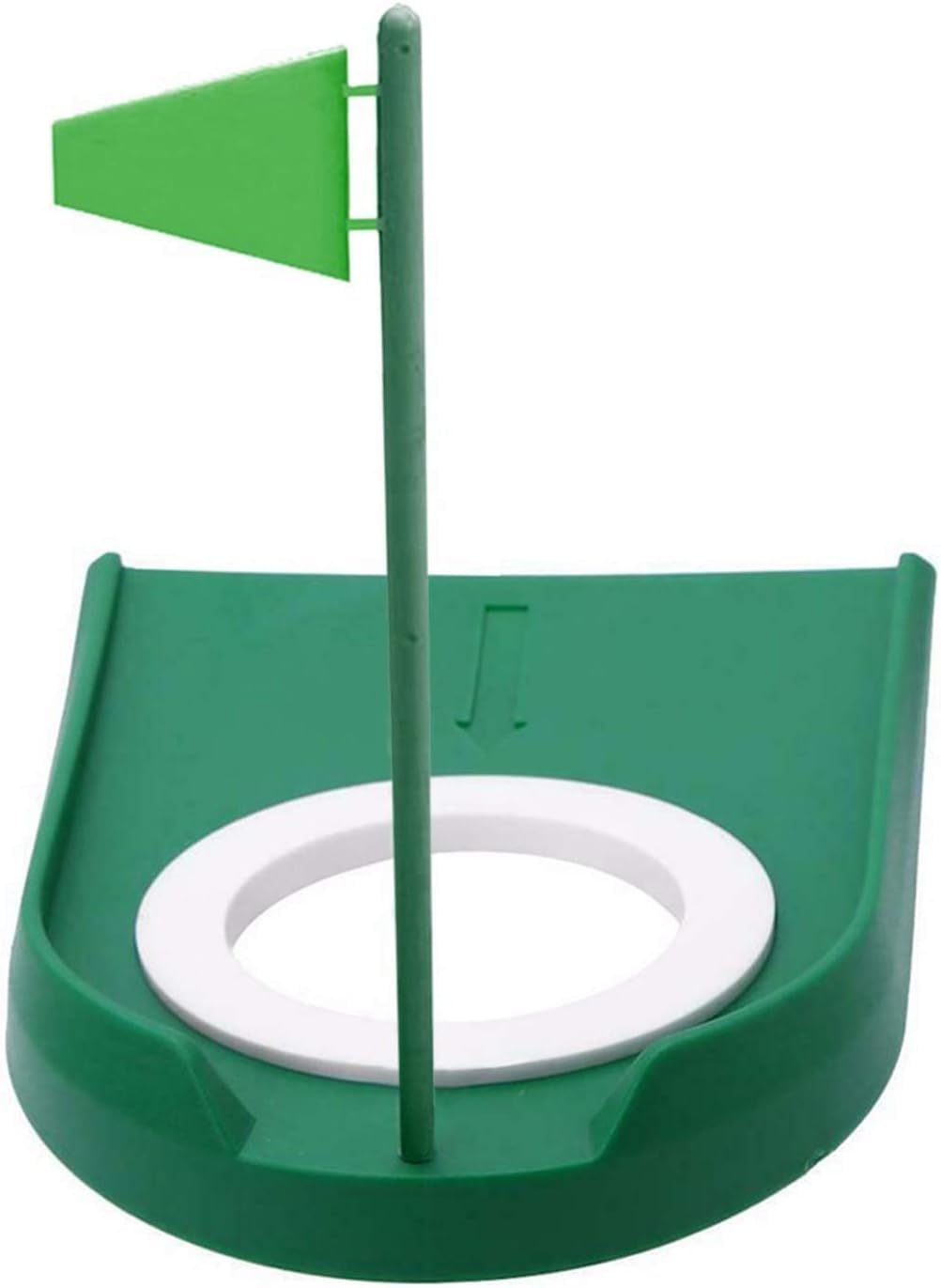 Plastic Golf Putting Cup Regulation Cup Golf Putting Hole Practice Training Aids with Adjustable Hole Green Flag