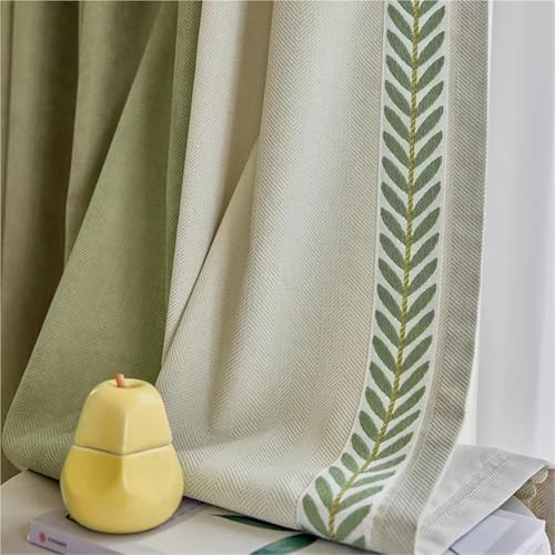 Rideau Chenille de Qualité Supérieure avec Broderies d'Ombrage