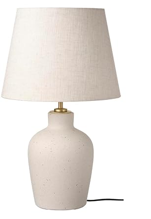 MARIAS KOMMERCE BLIDV?DER Table lamp, Off-White Ceramic/Beige, 50 cm (20 