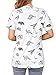 RMCMS Women's Loose Fit Dinosaur Graphic T Shirt Short Sleeve Crewneck Tee Summer Casual Top White L