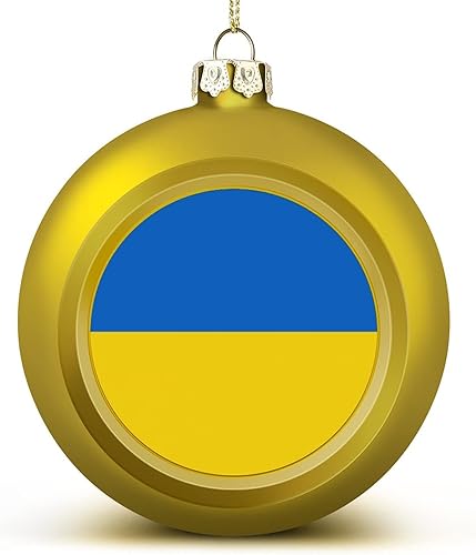 Vista 157 de Adornos dorados de bola de Navidad de Trinidad y Tobago, adorno de bola de bandera de Trinidad y Tobago, adornos de Navidad de bandera nacional