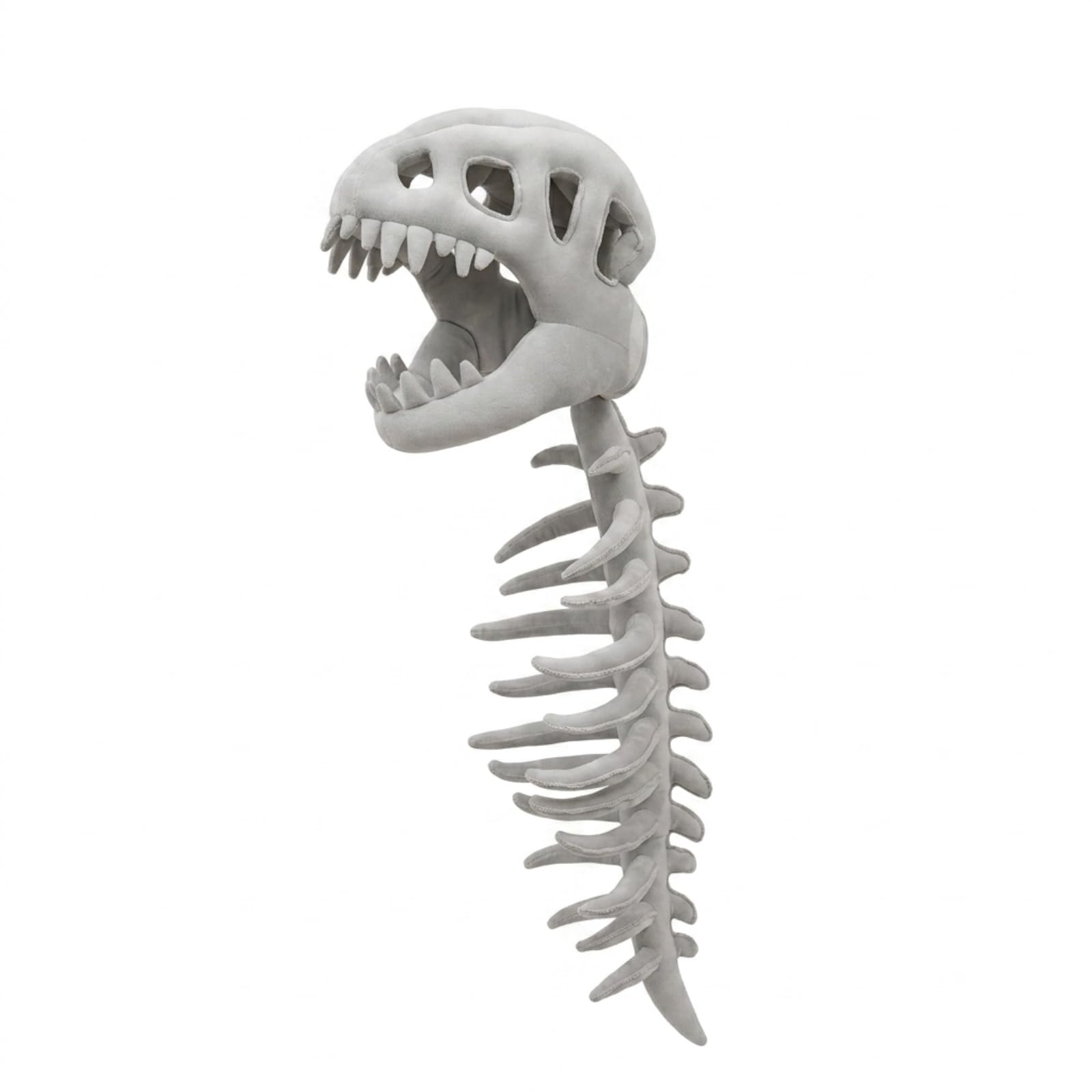 Milageto Capucha Dinosaurio Esquelético Capucha con Espina Suave Disfraz para Niños, Carnaval, 75cm, Style to 1