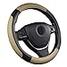 Produktbild SFONIA Auto Lenkrad Abdeckung Lenkradschutz Lenkradhülle PU Leder Universal 37-38cm/15" Rutschfest Atmungsaktiv Langlebig (Beige)