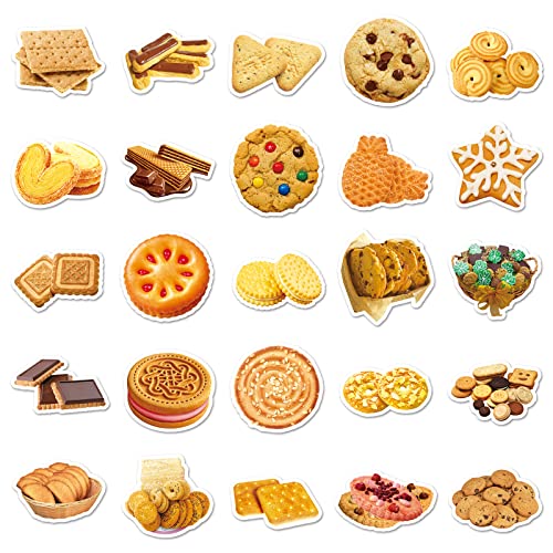 AFFOTO Cookies Stickers for Laptop (50 PCS),Gift for Children Teens Adults Girl Boys,Waterproof Stickers for Water Bottle,Cookies Vinyl Stickers for Scrapbook,Skateboard,Bike,Phone,Dairy - Image 4