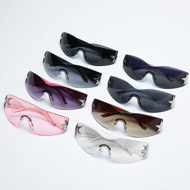 Partybril classic dik montuur - transparant blauw - Freaky Glasses