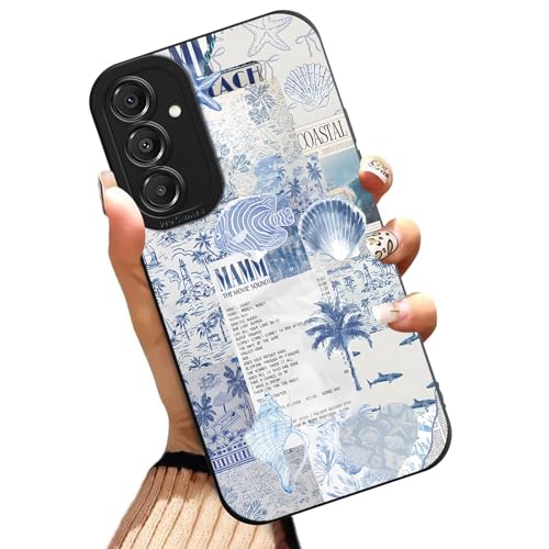 Yomjew Aesthetics �R���[�W���V�F�� �q�g�f �X�}�z�P�[�X Samsung Galaxy A16 5G �P�[�X �� �r�[�` �p�^�[�� �ϏՌ� �\�t�g �ی� �����p �j���p �d�b�J�o�[ Funda Samsung A16 5G 6.7�C���`�p