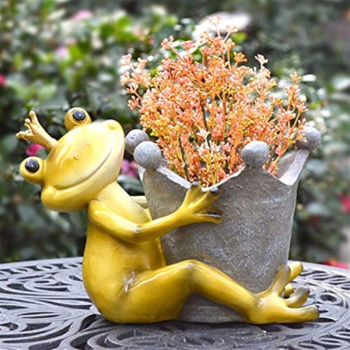Grenouille décorative en résine : art et artisanat de qualité pour la maison