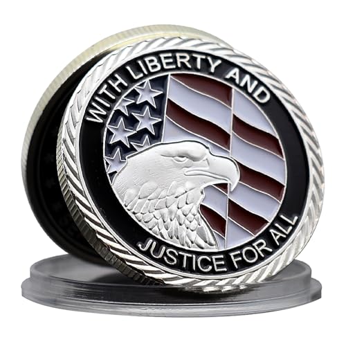 Moneda conmemorativa de eventos 911 de Estados Unidos con Libertad y Justicia para todos los Metal Challenge Coin Collection Gift