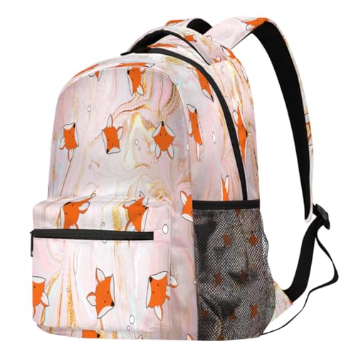 Sac à dos de randonnée renard marbré pour voyage et ordinateur portable